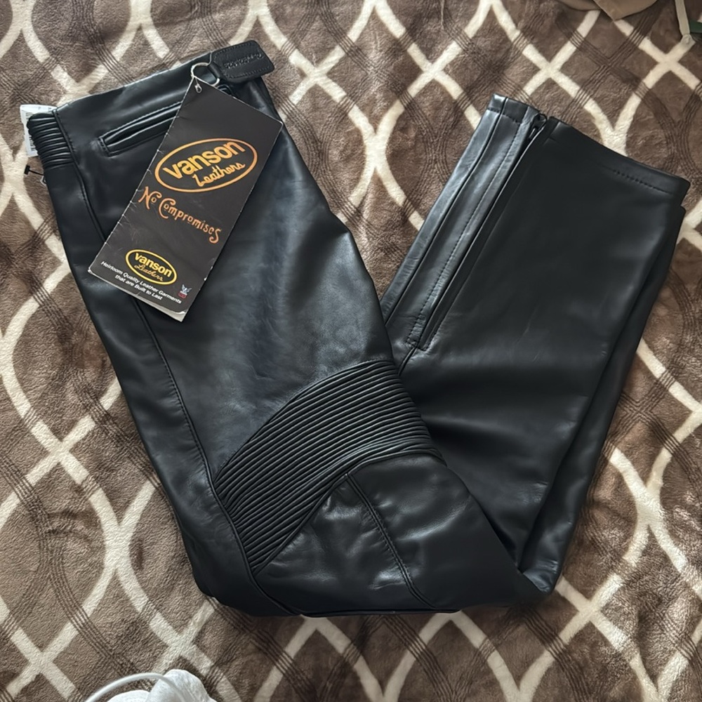 Vanson leather x Harley Davidson leather pants
